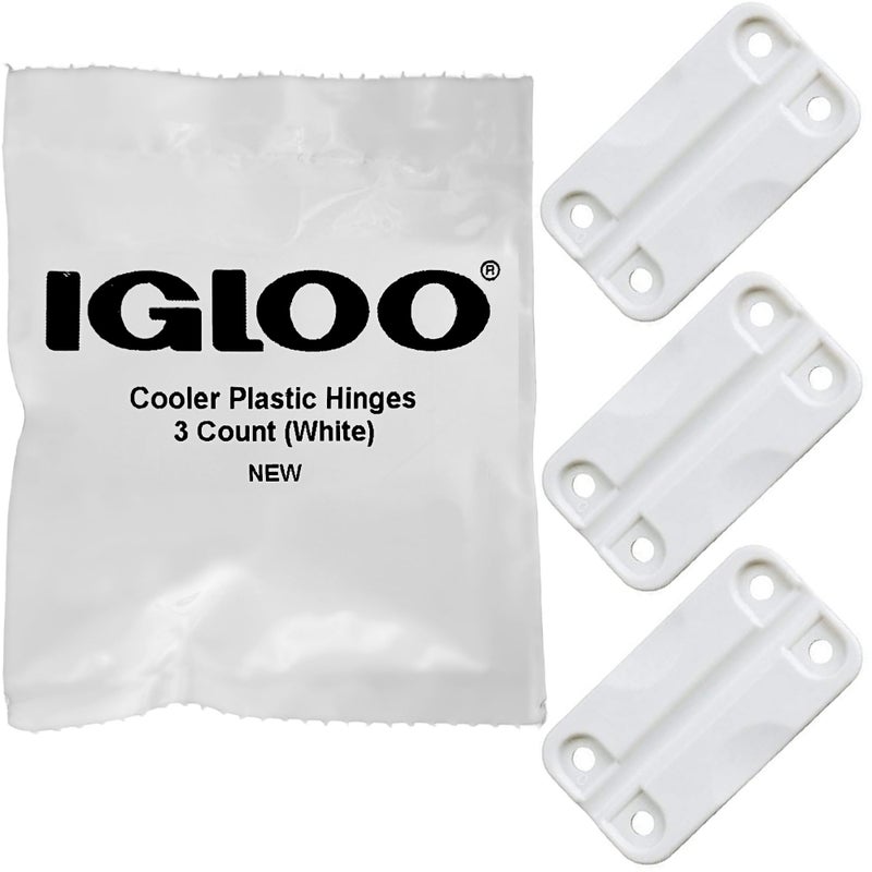 Igloo Cooler Plastic Hinges for Ice Chests (Set of 3) - Made in the USA - Standard Size - Contains UV Inhibitors - Image 1